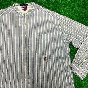 Vintage Tommy Hilfiger “Band” Collar Button Down Shirt